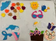 FELT BOARD FLANNEL STORY TEACHER RESOURCE- SIMPLIFIED SEASONS FOR TODDLERS