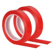 4/5" Whiteboard Tape, 2 Pack Thin Dry Erase Tape for Graphic Chart, Red