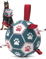 Dog Toys Soccer Ball with Straps - Durable Dog Balls for Giant Extra Large Dogs,