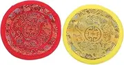 2Pcs Singing Bowl Cushions Vibrant Colors Durable Prevents Collisions for Meditation Home Decor Buddhist Bowl Pads