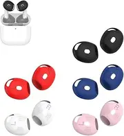 5 Pairs Silicone Ear Tips Compatible with AirPods 4th Generation - Anti Slip Skin Eartips Accessories Thin Slim Soft Silicone Ear Cover