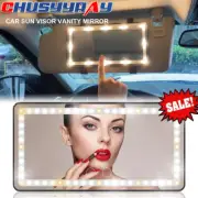 Car Sun Visor Vanity Mirror Rechargeable Makeup Mirror with 3Light Modes For Kia (for: Kia)