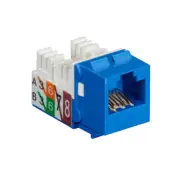 BLACK BOX FMT630-R3 Cat6 Keystone Jack Unshielded 110 Punchdown Type Taa Blue