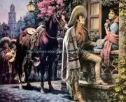 classical Spanish art paper poster home accent wall decals