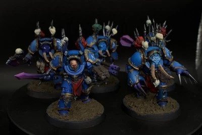Night Lords Chaos Space Marines Terminators Painted Warhammer 40k