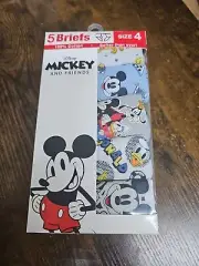 DISNEY MICKEY AND FRIENDS 5 BRIEFS SIZE 4