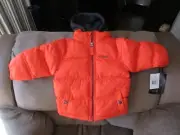 PACIFIC TRAIL PUFFER JACKET COAT HOODED TODDLER BOY'S SIZE 24M ORANGE GRAY NWT