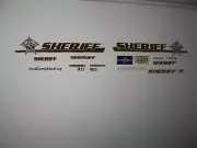 Scott County Indiana Sheriff Car Decals 1:64 two for one money