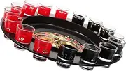 Abaodam 1 Set Shot Roulette Game Set Funny Wheel Drinking Game Set Interactive Shot Glasses Adult Party Games