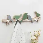Creative Wood Key Hook Rack 4 Hooks Clothes Coat Hooks Kids Room