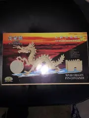 Woodcraft Construction Kit Dragon Pen Container Fantasy Buildable Toy WP-110