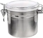 UTHCLO Exquisite Desktop Storage Canister Sealed Stainless Steel Jar for Office Home Use