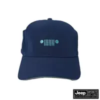 在飛比找momo購物網優惠-【JEEP】LOGO圖騰刺繡休閒帽(藍色)