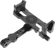 LIGIGWASH Phone Clamp Mount with Dual Card Slots Versatile Cell Phone Holder for Desktop Use for Vlogging and Live Streaming Compatible with Devices