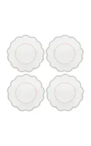 [Duggan Society] Lilibeth White/Pink And Green Placemat (Set Of 4)