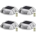 4PCS Solar Driveway Lights Deck Pathway Lights Solar Dock LED Light Safety Light