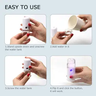 Portable Nano Spray Facial Cooling Face Sprayer USB Mist Hum
