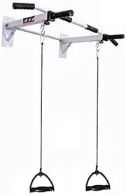 Pull Up Bar Wall Mounted Chin Up Bar with 2 Ropes with Handles Gym Accessories
