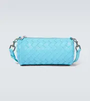 [Bottega Veneta] Bottega Veneta Barrel Intrecciato leather crossbody bag