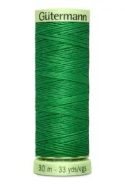 Gutermann Top Stitch Thread #396 MID GREEN 30m Spool High Lustre, Bold Sewing