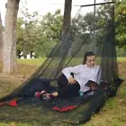 Double Camping Net Compact, Lightweight Bug Net for Beds, Sleeping Bags & Tents