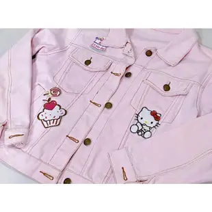 hello kitty 牛仔外套 粉紅 凱蒂貓