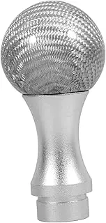 Carbon Fiber Blocking Ball Automatic Shift Knob Gear Stick Red Manual Gear Shift Knob Automatic Gear Shift Knob Shifter Shift Knobs Stick Shift Knob Automotive Plastic Silver