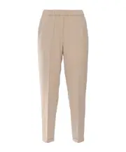 Elastic waist casual pants 50 Nude