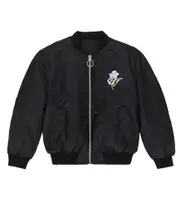 [Off-White Kids] Off-White Kids Off Flowers bomber jacket Y 6 black