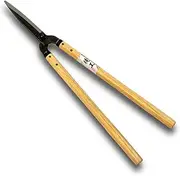 KAKURI Japanese Hedge Shears Heavy Duty Large Bush Cutting Shears Long Handle, 7 Inch Long Straight Blade Gate Shape, Made in JAPAN