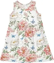 [Caihoyu] Toddler Girl Princess Dress Little Kids Swing Casual Midi Dress Party Gift Clothes Outfit, Multicolor12, 8 Years