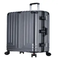 在飛比找momo購物網優惠-【SNOW.bagshop】26吋行李箱防盜鋁框外掛鈎飛機輪