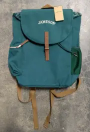 Jameson Irish Whisky Green Utility Backpack Laptop Bag Promo Brand New