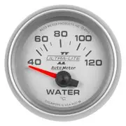 Autometer Ultra-Lite II Water Temperature Gauge Electric - 40 - 120 C, 2 1/16 Inch, Short Sweep, AU4937-M