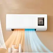 Ductless Portable Air Conditioner & Bladeless Wall Mount Fan, 3-in-1 Portable AC Unit (Cooling/Fan/Split System) with Remote, Ultra Quiet Design, Easy Install Wall Mount for Bedroom, Home Office