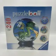 Ravensburger 3D 6 in PuzzleBall Dragon World, 240 Pieces NIB