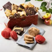 Gourmet Apple Cinnamon Loaf Wicker Basket Arrangement