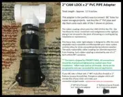 IBC TOTE CONNECTOR ADAPTER FOR WATER STORAGE PROJECT - CAM2PVCT