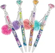 Nebulous Stars Random Diamond Pen - Gem-Filled Ballpoint Pen with Pretty Charms, Fun Stationery for Kids 5+, Assorted Styles