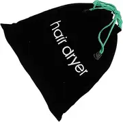 FOMIYES 1pc Drawstring Storage Bag for Hair Dryer Flocking Velour Pouch Black Travel Container Practical Organizer for Home Travel Capacity Strong Closure