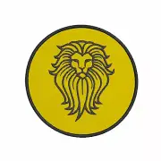 Numean Lion Patch Embroidered Iron-on Applique Myth Legend Folklore Wild Animal
