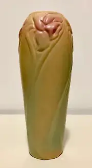 Van Briggle Aspen Sunrise Daffodil Vase V5 G.P. 9.5"
