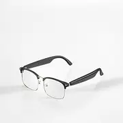Smart Bluetooth Glasses for Android, Polarized Sunglasses with Built-in Mic & Speakers, HD Audio, Blue Light Blocking, Sunlight Protection, Unisex(Gold Frame)