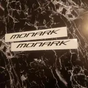 MONARK Boat Decals MODERN 18" BLACK Die-Cut (2) BEST QUALITY USA