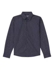 [Van Heusen Youth] Juniro Fit Circle Print Shirt in Navy