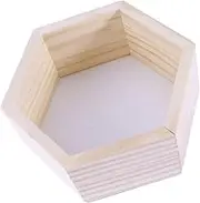 Zerodeko Small Wall Shelf Boys and Girls Furniture Floating Shelves for Wall Hexagonal Wooden Rack Boys and Girls Storage Furniture