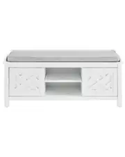 Alaterre Coventry 45in Wood Storage Bench with Cushion