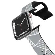Apple Watch Series 4-6, SE (44mm) Impact Band Abstract Lines Grey Watch