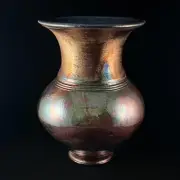 Handmade Gabriella Vase, Raku Art Pottery, Decorative Pottery