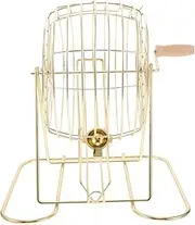 Funny Bingo Game Prop Portable Stand Hand-cranked Ball Cage for Boys and Girls Parties